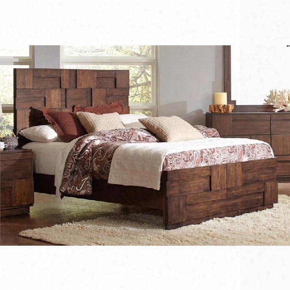 Coaster California King Panel Bed In Golden Brown