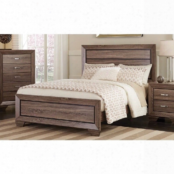 Coaster Kauffman King Panel Bed In Washed Taupe