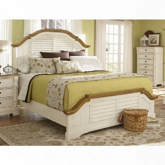 Coaster Oleta California King Panel Bed In Oak And Buttermilk