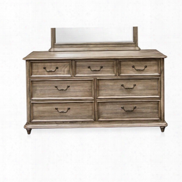 Furniture Of America Bartrand 7 Drawer Dresser In Castle Gray