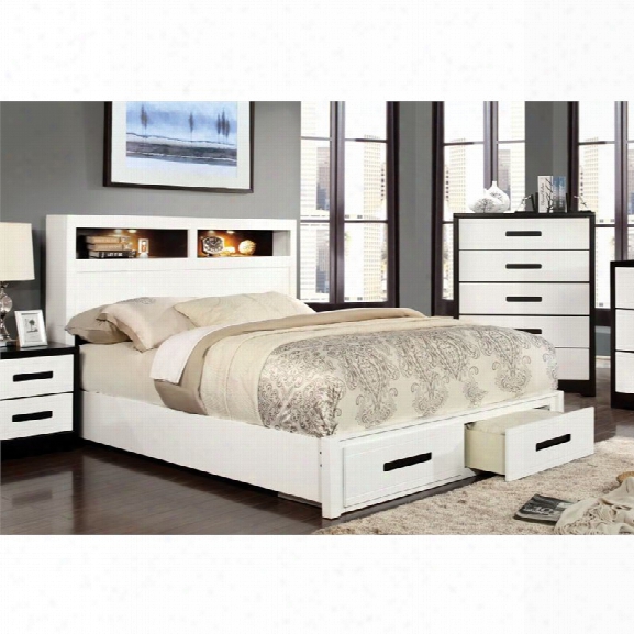 Furniture Of America Dimartino California King Storage Bookcase Bed