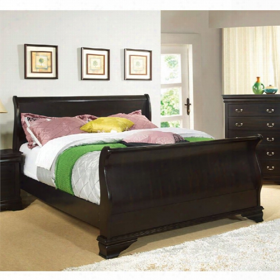 Furniture Of America Easley California King Sleigh Bed In Espresso