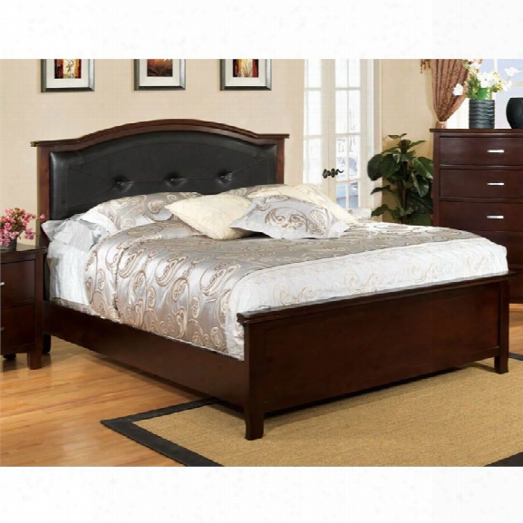 Furniture Of America Pruden Full Panel Bed In Brown Cherry