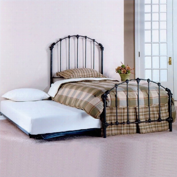 Hillsdale Bonita Twin Metal Bed With Roll-out Trundle