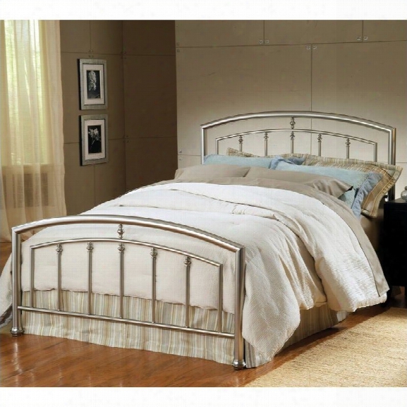 Hillsdale Claudia Bed In Matte Nickel-full