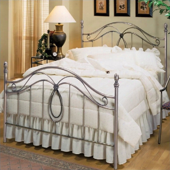 Hillsdale Milano Antique Pewter Metal Poster Bed-queen