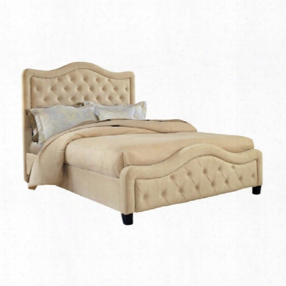 Hillsdale Trieste Fabric Bed In Buckwheat-queen