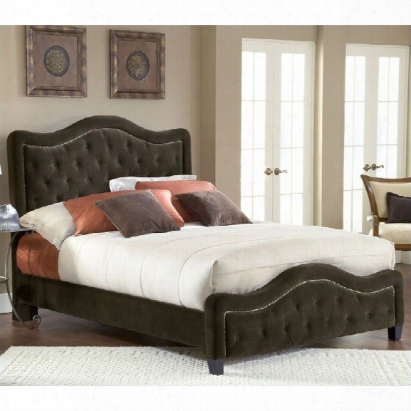 Hillsdale Trieste Fabric Bed In Chocolate-california King