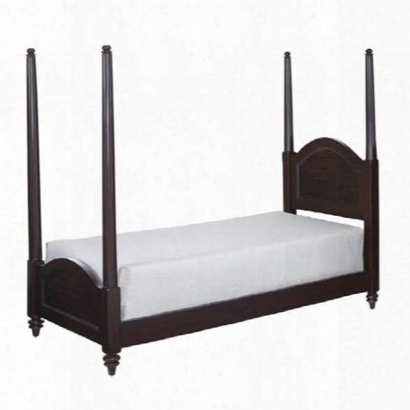 Home Styles Bermuda Wood Twin Poster Bed In Espresso