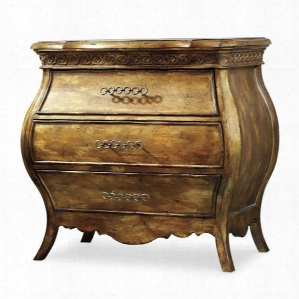 Hooker Furniture Sanctuary Small Bombe Nightstand In Bling