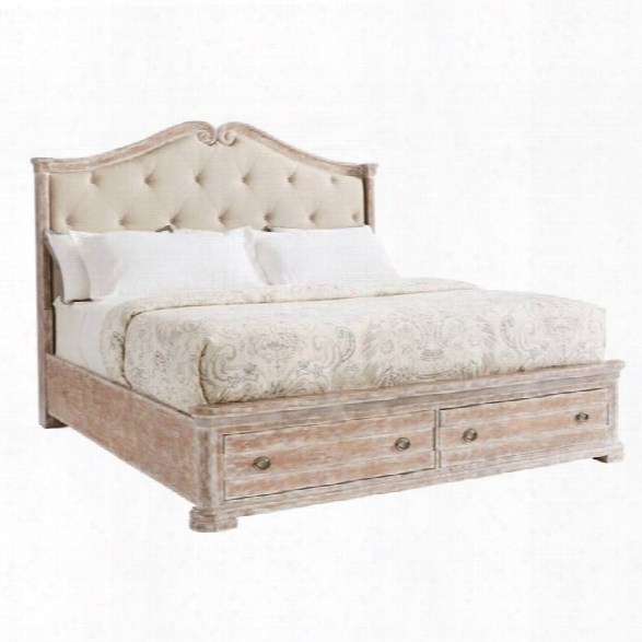Juniper Dell Upholstered Storage Bed California K English Clay