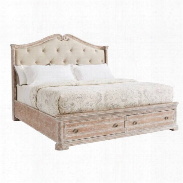 Juniper Dell Upholstered Storage Bed King English Clay