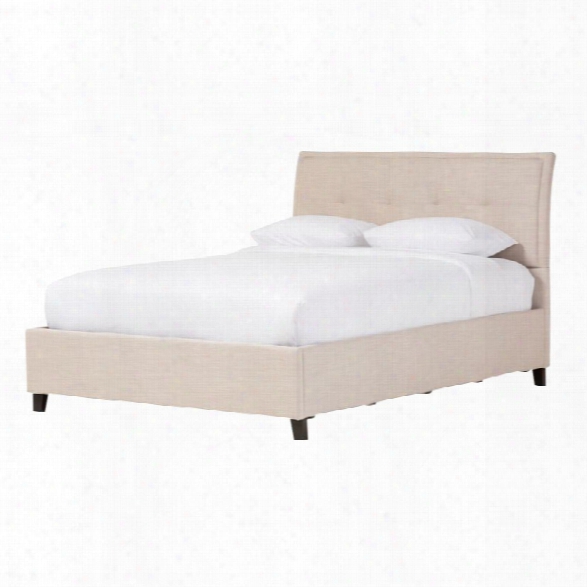 Lea Queen Platform Bed In Beige