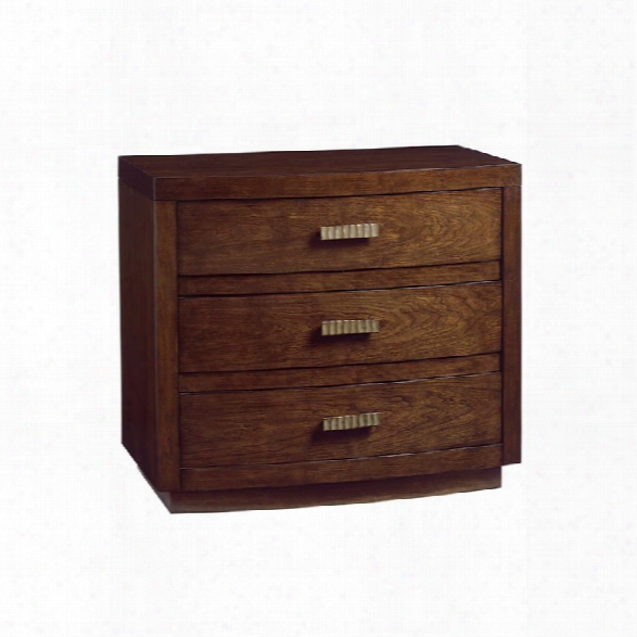 Lexington Laurel Canyon Verdes 3 Drawer Nightstand In Mocha