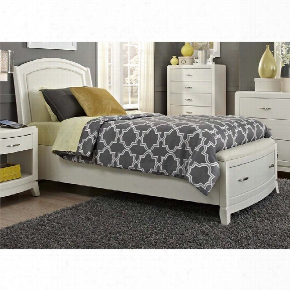 Liberty Furniture Avalon Ii Full Faux Leather Panel Storage Bed