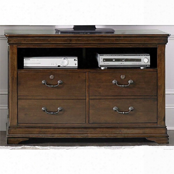 Liberty Furniture Chateau Valley 2 Drawer Media File Cabinet In Cherry