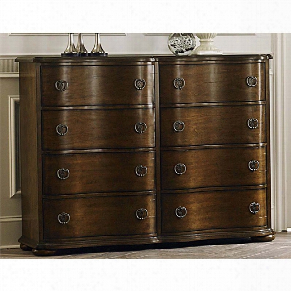 Liberty Furniture Cotswold 8 Drawer Bureau Dresser In Cinnamon