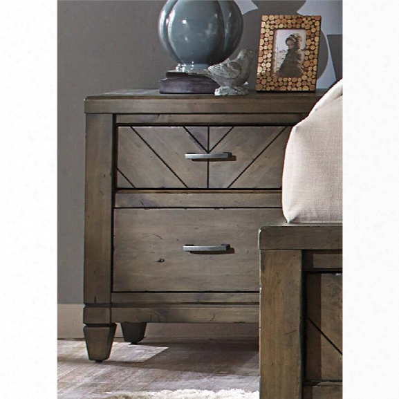Liberty Furniture Modern Country 2 Drawer Nightstand In Harvest Brown