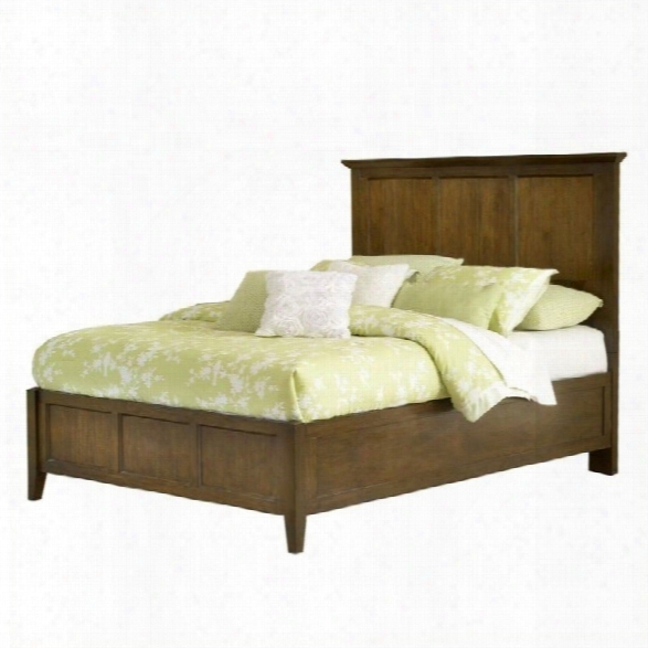 Modus Furniture Paragon Panel Bed In Truffle-full