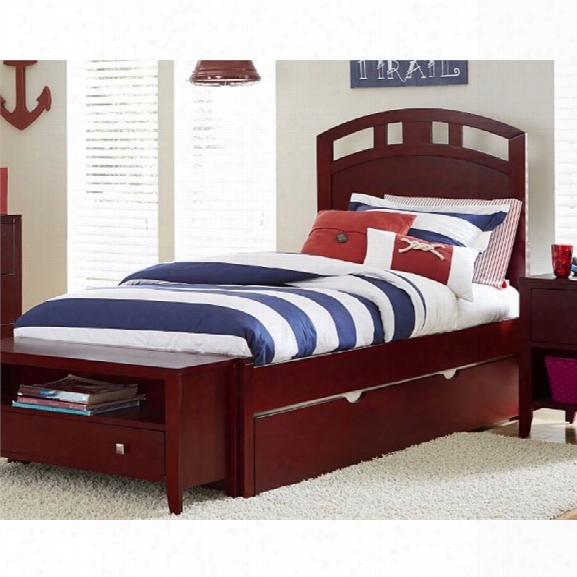 Ne Kids Pulse Full Panel Bed With Trundle In Cherry