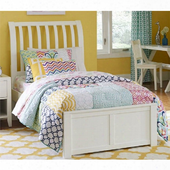 Ne Kids Pulse Full Sleigh Bed In White