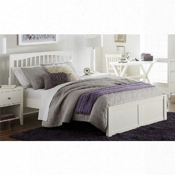 Ne Kids Pulse Quen Slat Bed In White