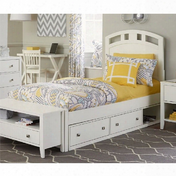 Ne Kids Pulse Twin Storage Bed In White