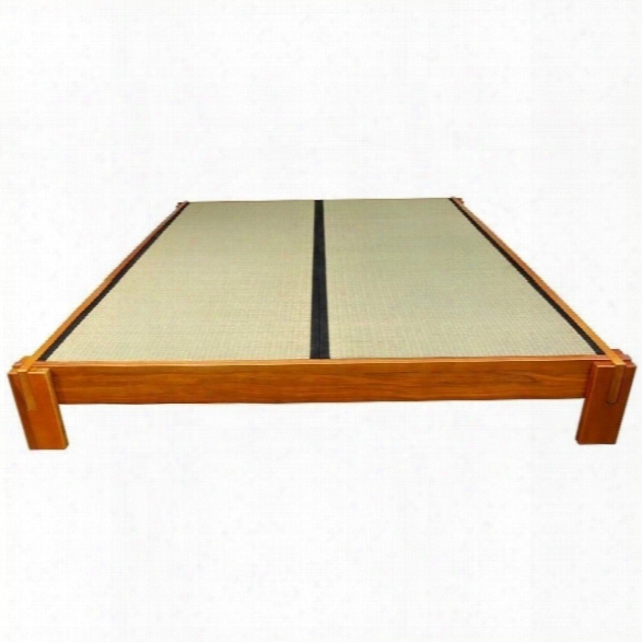 Oriental Furniture Tatami Platform Bed In Honey-california King