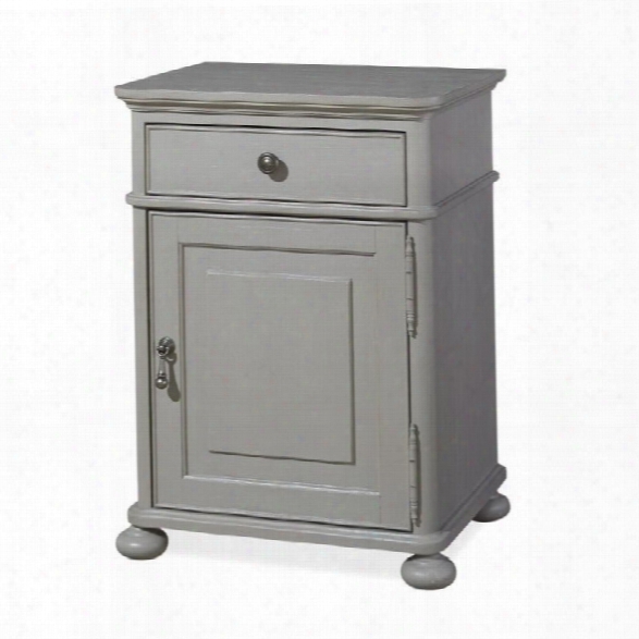 Paula Deen Home Dogwood Nightstand With Door In Cobblestone