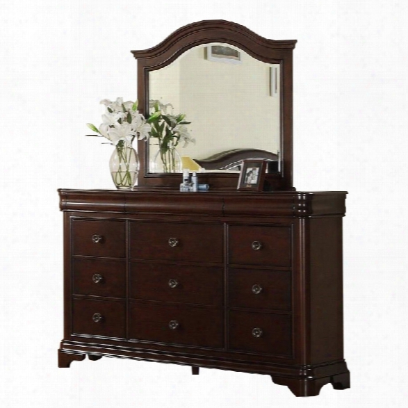 Picket House Furnishings Cameron Dresser And Mirror In Cherry