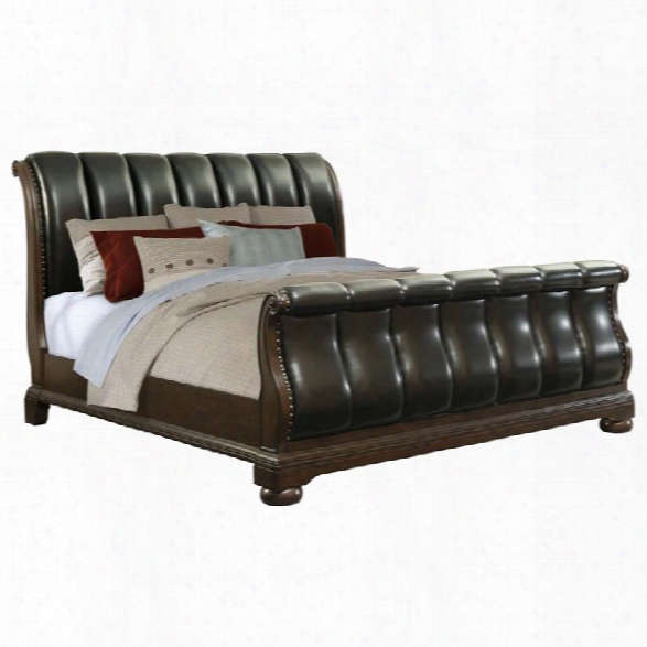 Picket House Furnishings Pentos King Sleigh Bed In Chestnut