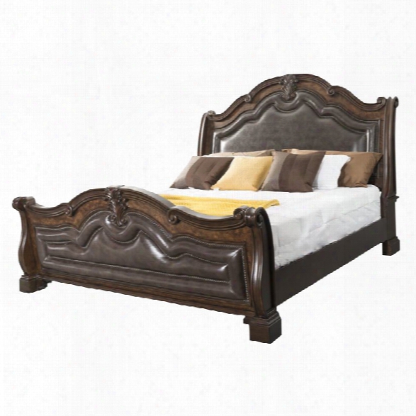 Picket House Furnishings Tomlyn Queen Sleigh Bed In Dark Cherry