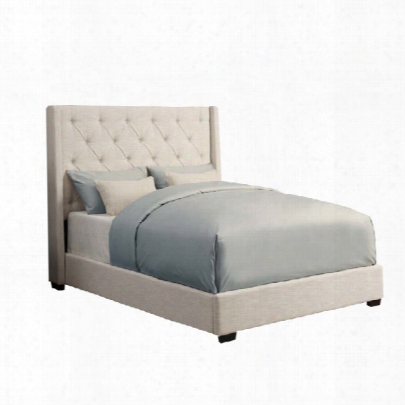 Pulaski Shelter Linen Upholstered King Bed In White