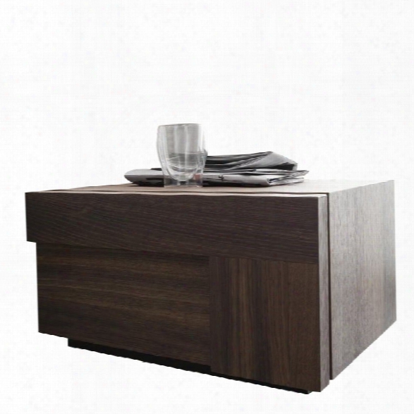 Rossetto Air Right 1 Drawer Night Stand In Warm Oak