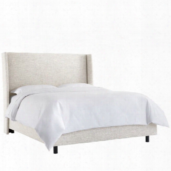 Skyline Upholstered Wingback California King Bed In White