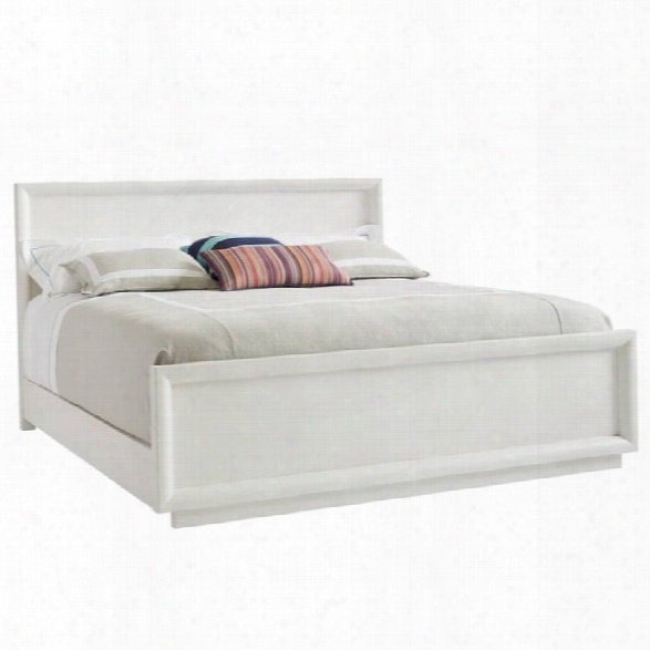 Stanley Furniture Panavista Panorama California King Panel Bed In Alabaster