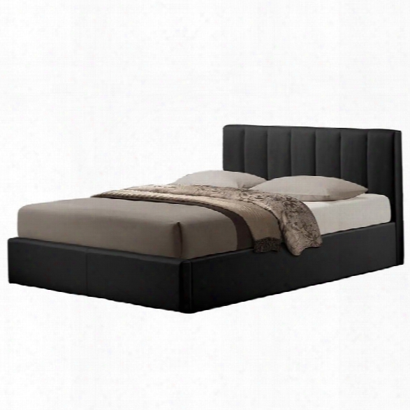 Templemore Upholstered Queen Storage Bed In Black