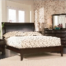 Coaster Phoenix Upholstered Platform Bed in Cappuccino Finish-Queen