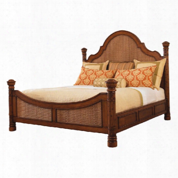 Tommy Bahama Home Island Estate Round Hill Panel Bed In Plantation-california King