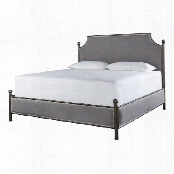 Universal Furniture Sojourn King Upholstered Bed In Metal