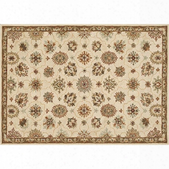 Loloi Fairfield 7'6 X 9'6 Hand Tufted Wool Rug In Ivory And Taupe