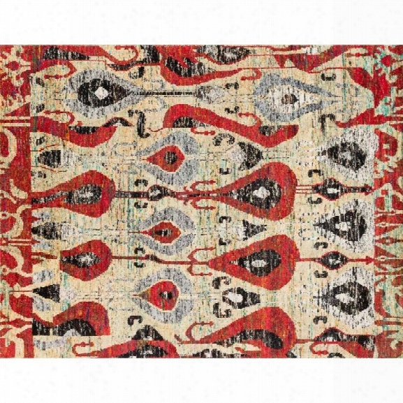 Loloi Giselle 9'6 X 13'6 Hand Knotted Silk Rug In Spice