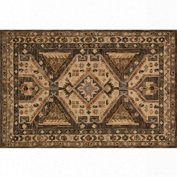 Loloi Victoria 9'3 X 13' Hand Hooked Wool Rug In Walnut And Beige