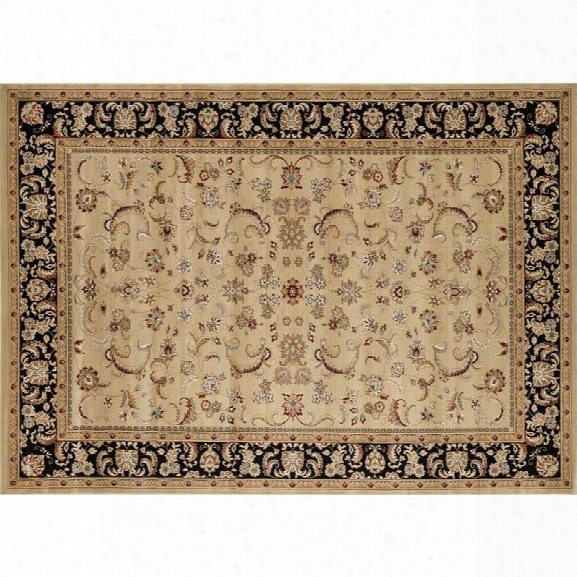 Loloi Welbourne 7'7 X 10'6 Power Loomed Rug In Beige And Black