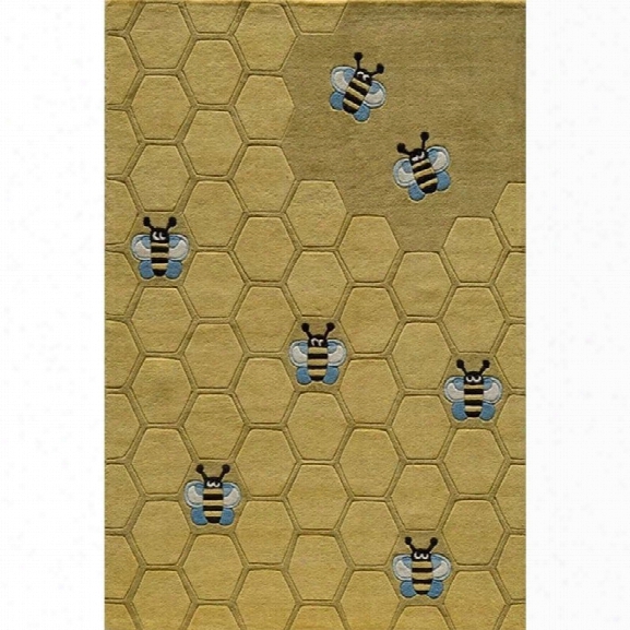 Momeni Lil Mo Whimsy 8' X 10' Rug In Honeycomb Gold