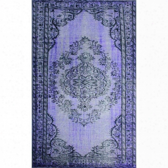 Nuloom 9'2 X 12'5 Vintage Inspired Overdyed Rug In Purple