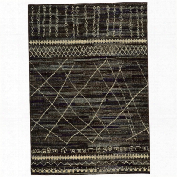 Oriental Weavers Nomad 9'9 X 12'2 Machine Woven Rug In Black