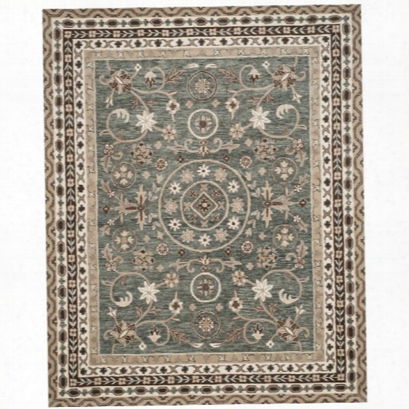 Safavieh Bella 8' X 10' Hand Tufted Wool Pile Rug In Gray And Taupe