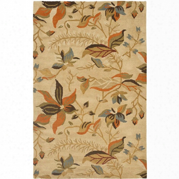 Safavieh Blossom 8'9 X 12' Hand Hooked Wool Rug In Beige