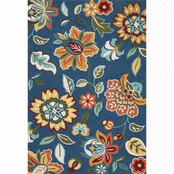 Jaipur Rugs Blossom 7'6 X 9'6 Hand Tufted Polyester Rug In Blue